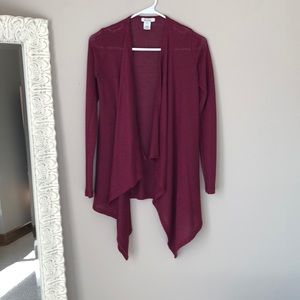 Burgundy Cardigan